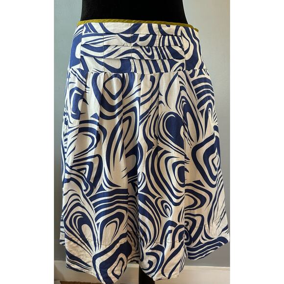CAbi Dresses & Skirts - Cabi #470 Lombard Blue Swirl Print Midi Skirt